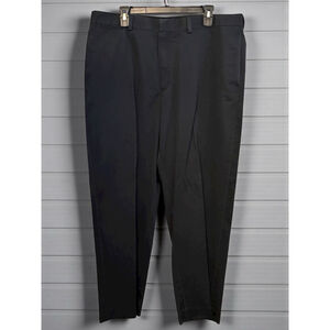 L.L.Bean Mens W38xL40 Navy Classic Fit Flat Front Wrinkle Free Chino Dress Pants